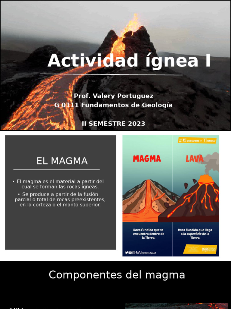 Actividad Ã Gnea I | PDF | Magma | Roca (geología)