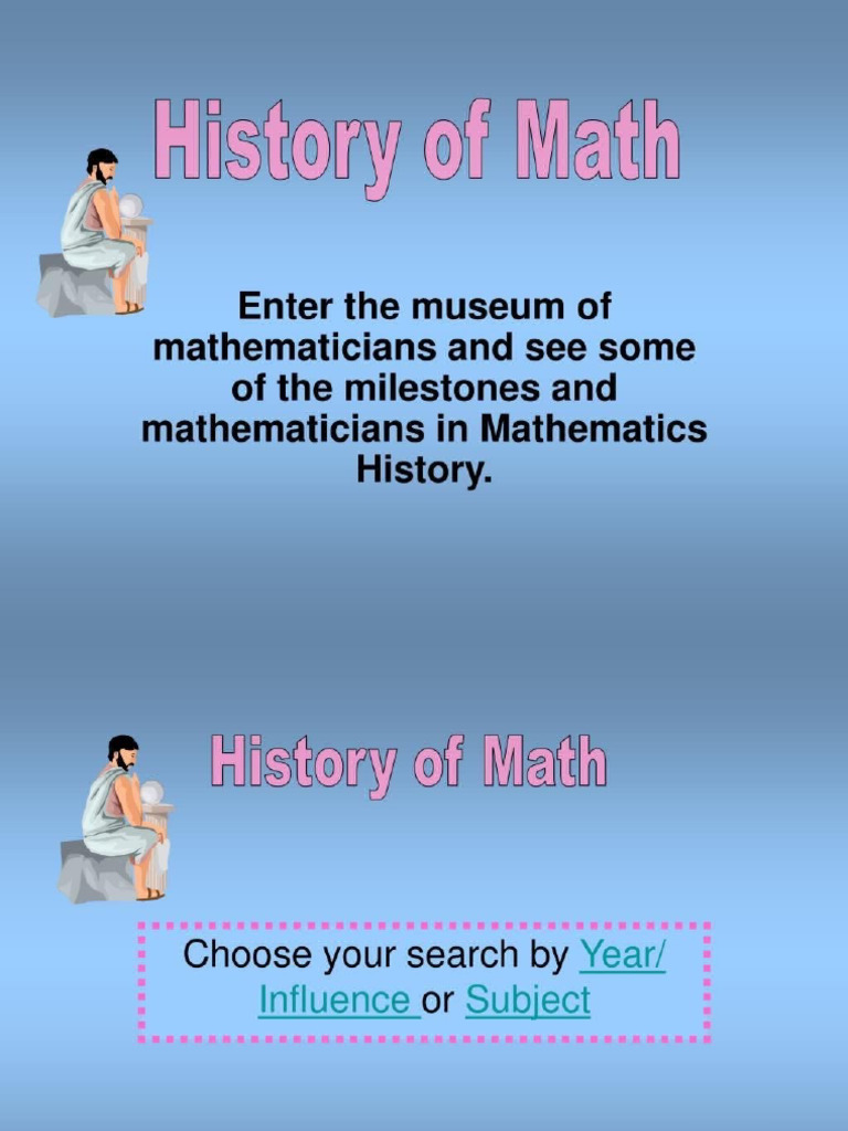 History Of Maths For Kids