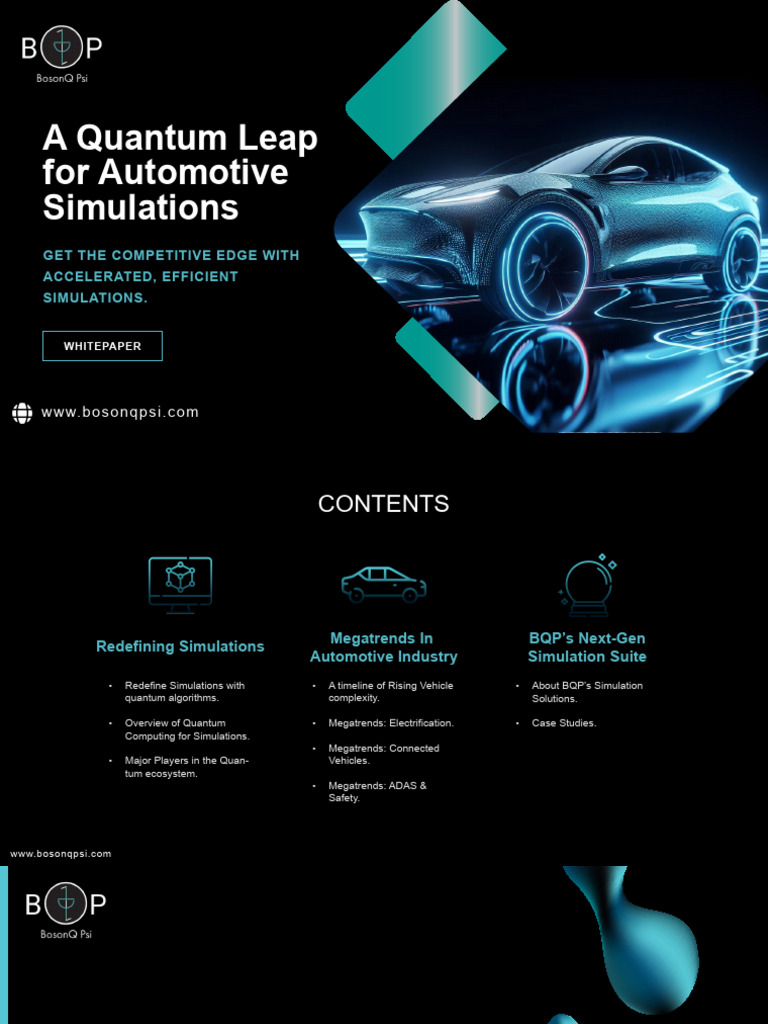 Quantum Computing in Automotive Simulations | PDF | Electric Vehicle ...