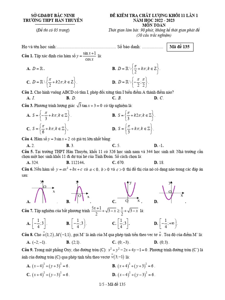 Toan 11 52cb6 | PDF