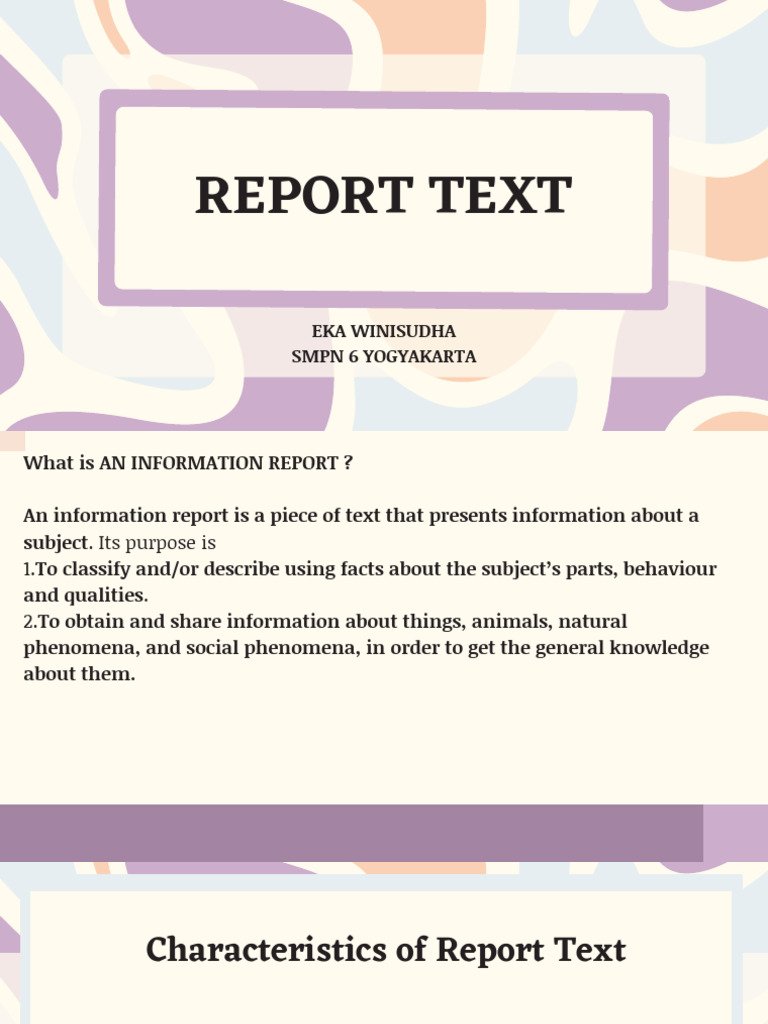 Materi Report Text Pdf