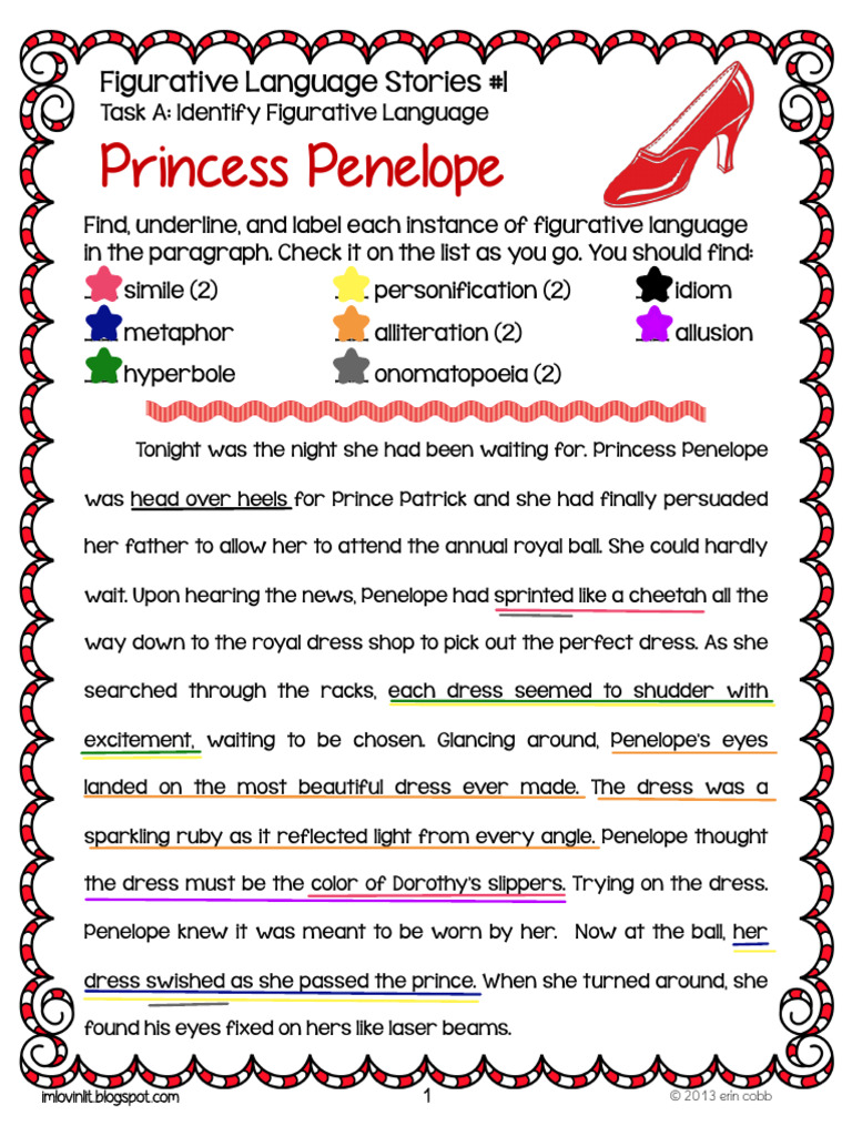 she was dressed to the nines figurative language Figurative language power point