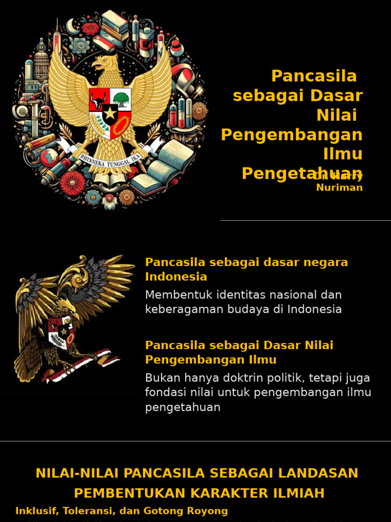 Pancasila Sebagai Dasar Pengembangan Ilmu Pengetahuan - Harry Nuriman ...