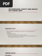 Osha 2007 | PDF | Occupational Safety And Health | Safety
