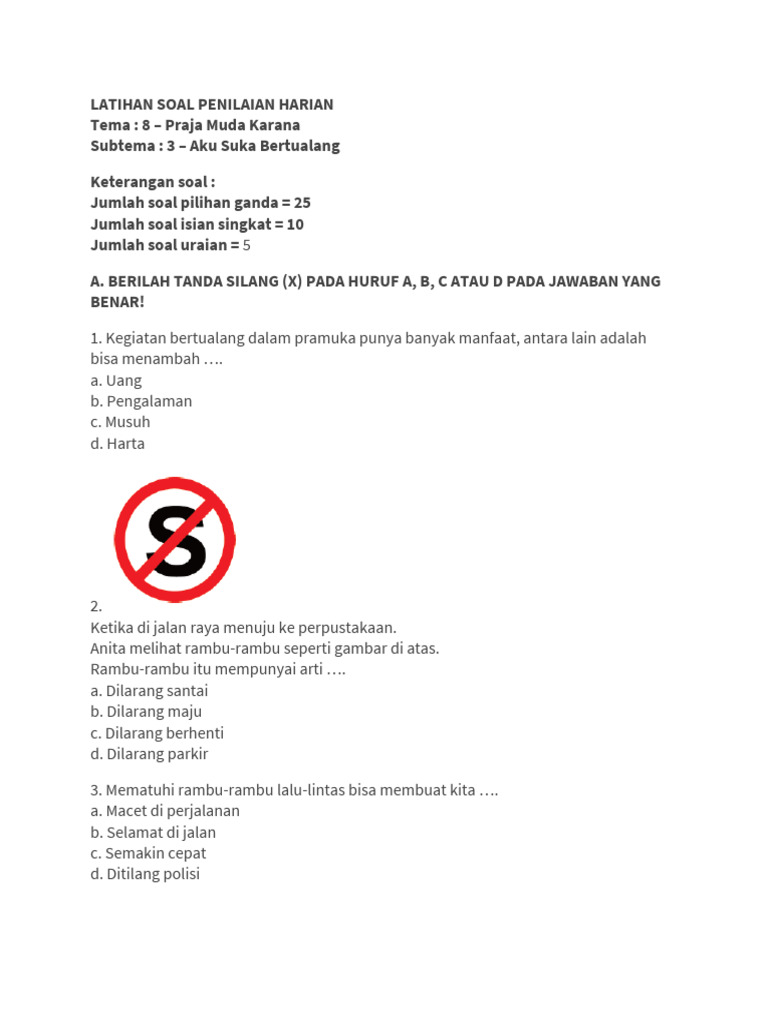 Mengasah Pemahaman: Latihan Soal Tema 8 Subtema 3 Kelas 3 SD