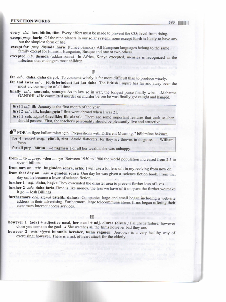 Functıon Words 2 | PDF