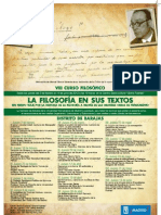 VIII Curso Filosófico del distrito de Barajas