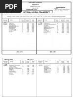 Acellus Academy Transcript Overview | PDF