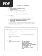 5E Lesson Plan: Ecosystems in Science | PDF | Ecosystem | Natural ...