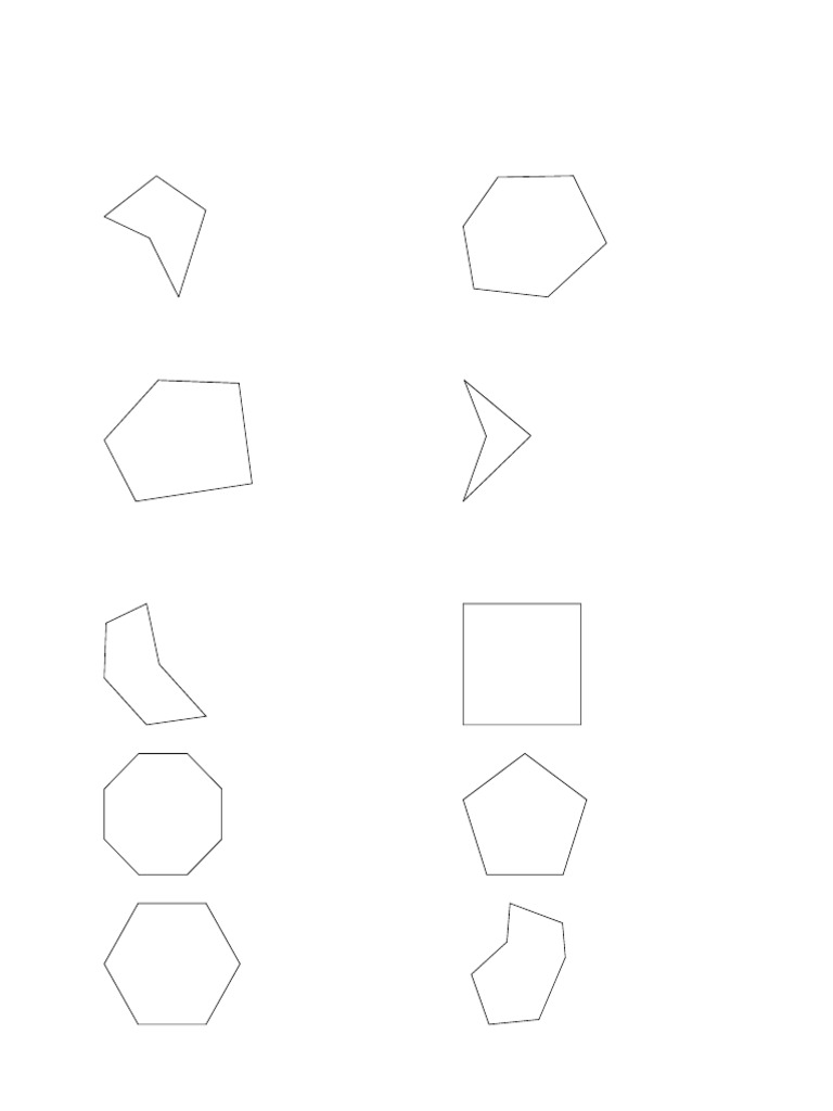 Polygons: State If Each Polygon Is Concave or Convex | PDF | Polygon ...
