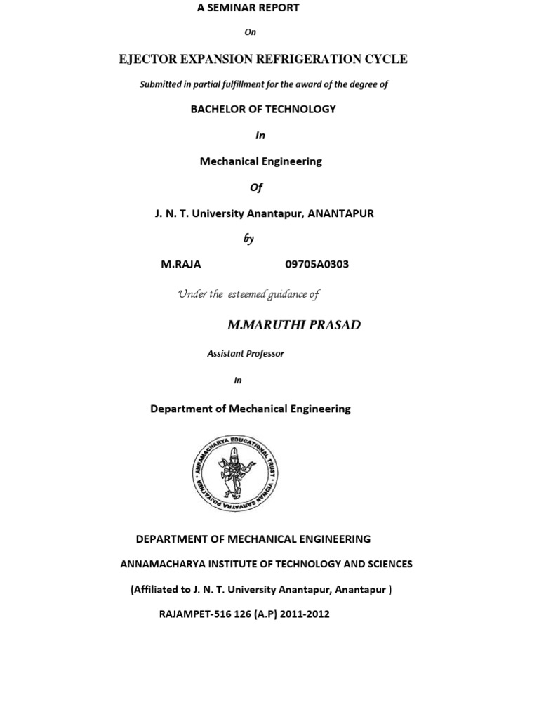 A Seminar Report | PDF | Technology & Engineering