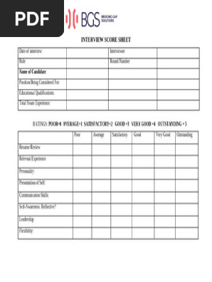 INTERVIEW SCORE SHEET1