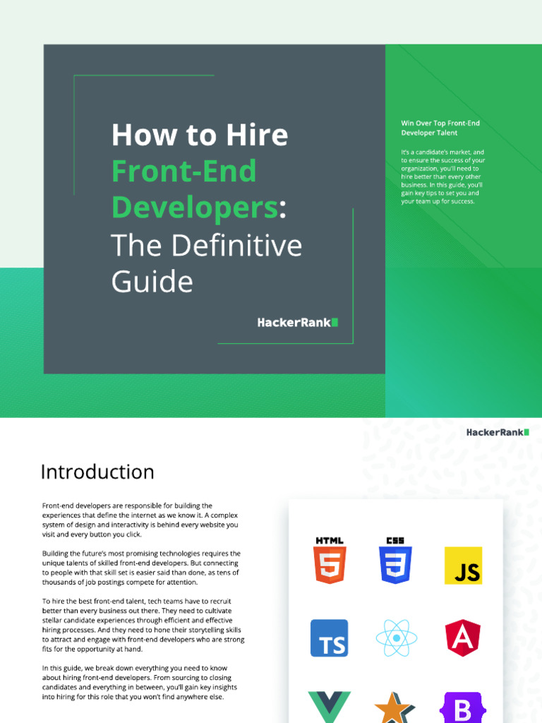 Front-End Developers Hiring | PDF | World Wide Web | Internet & Web
