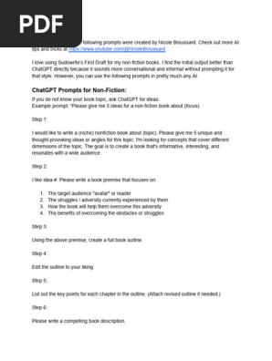 Non-Fiction Prompts