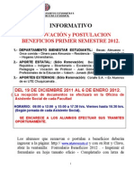 Informativo Renovacion Becas 2012