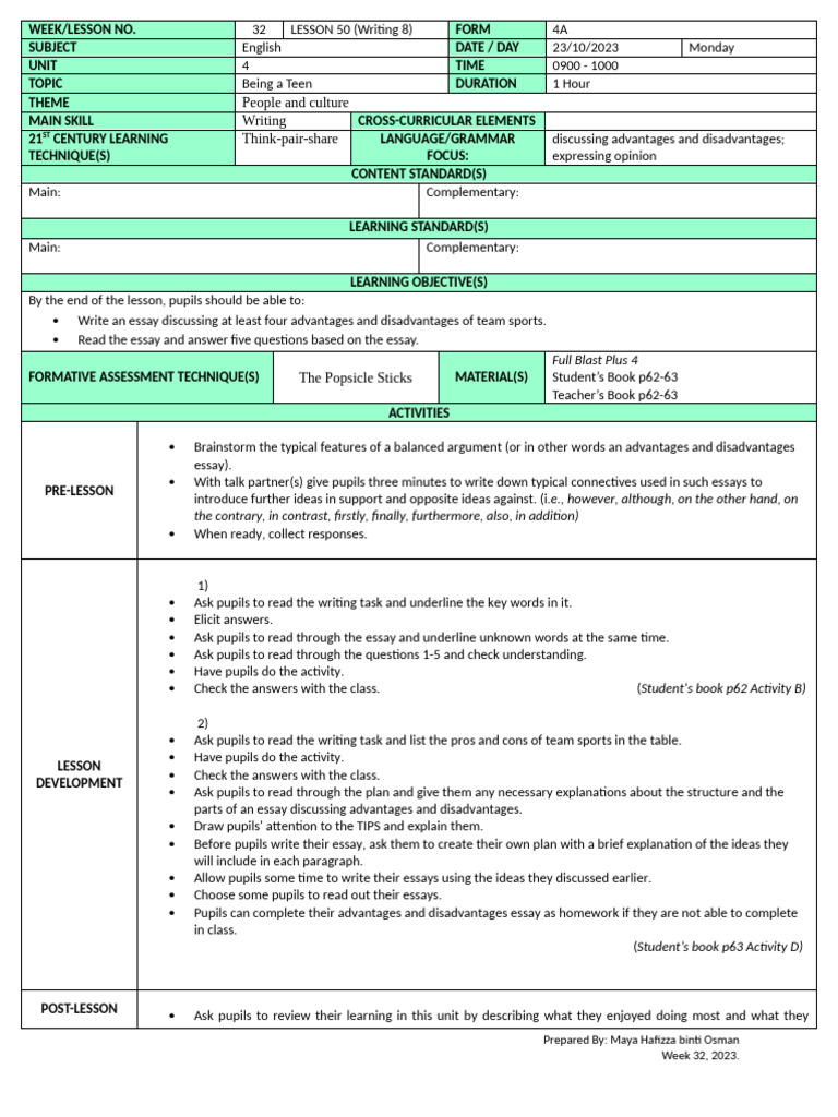 LESSON 50 | PDF | Essays | Communication