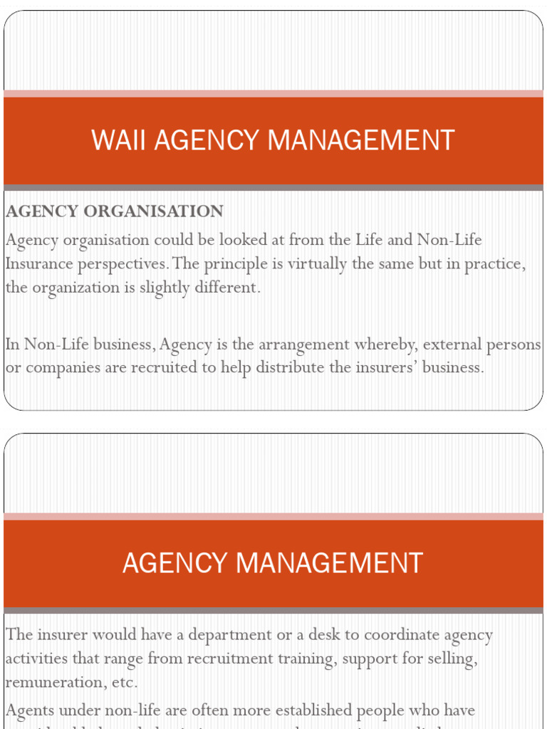 Insurance Agency Management | PDF | Sales | Recruitment