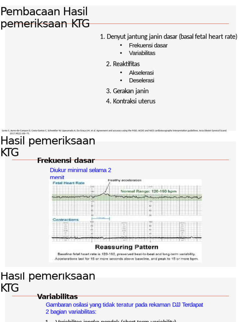 Interpretasi Hasil KTG Janin | PDF | Maternal Health | Obstetrics