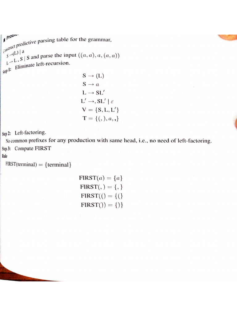 Predictive Parser | PDF