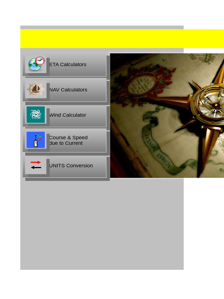 NAV Mate: ETA & Navigation Tools | PDF | Latitude | Metre