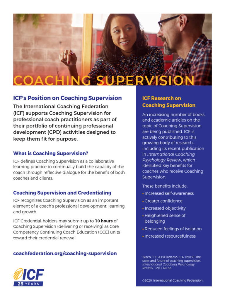 ICF's Coaching Supervision Insights | PDF | Psychology | Behavioural ...