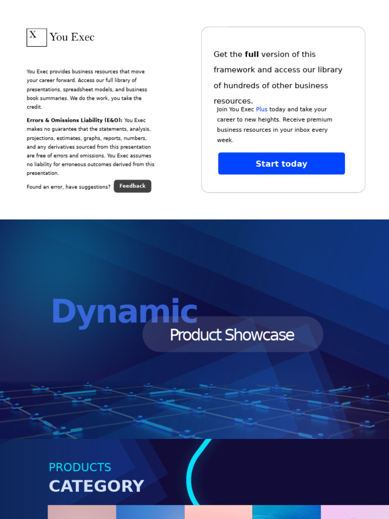 You Exec - Dynamic Product Showcase Static Free | PDF | Technology ...