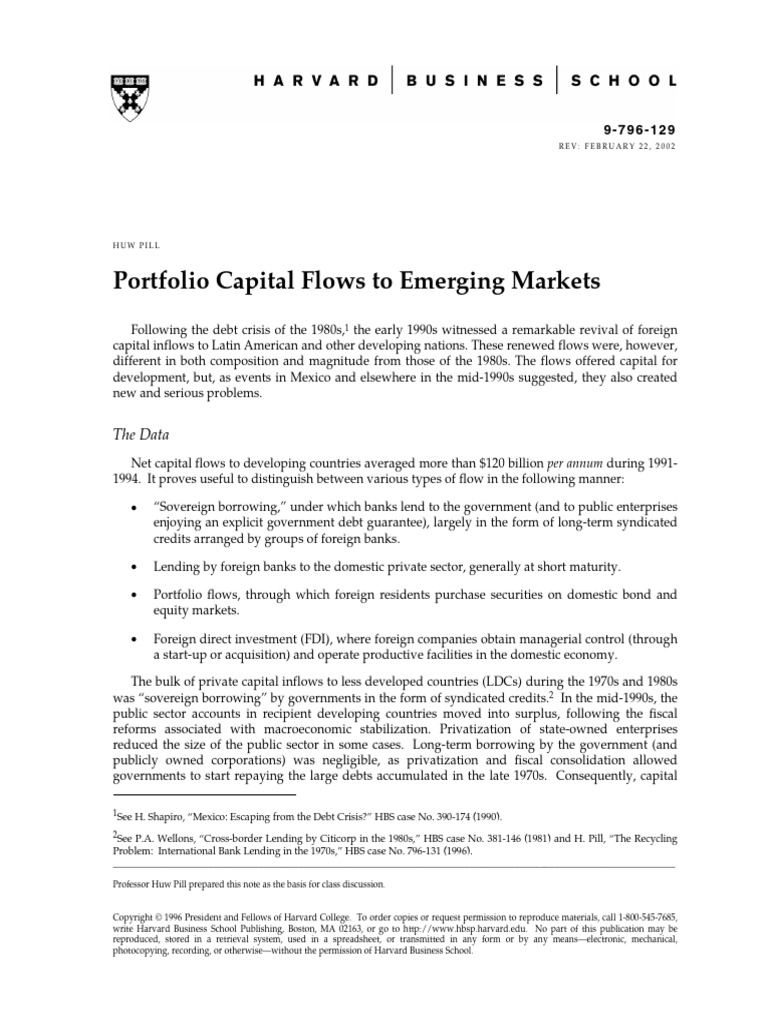 R7 - Portfolio Capital Flows To Emerging Markets | PDF | Capital ...