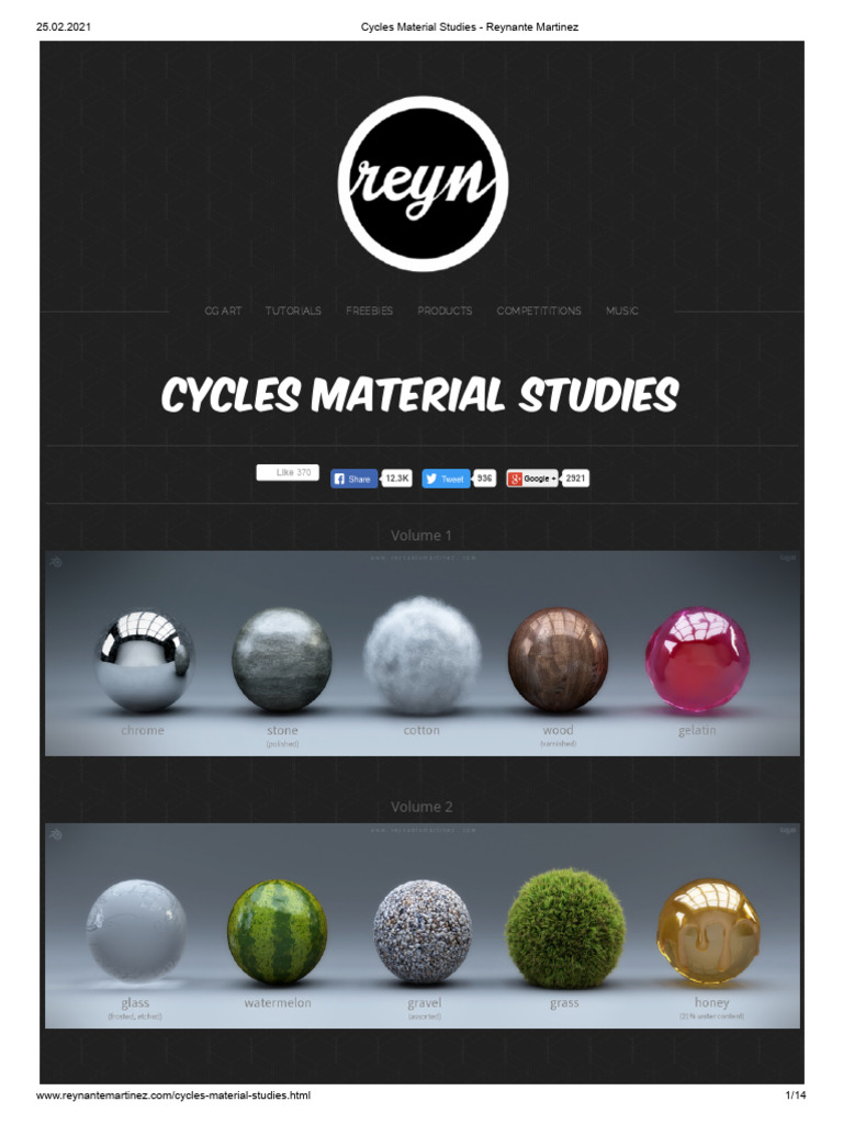 Cycles Material Studies by Reynante Martinez | PDF