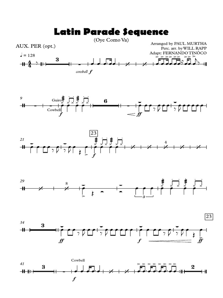 Séquence de Parade Latine | PDF