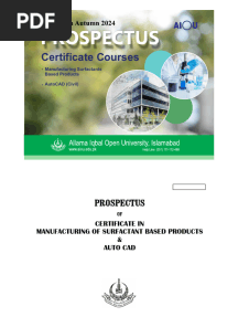 Aiou Prospectus Certificate 2024