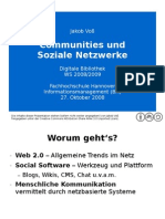 Communities und Soziale Netzwerke