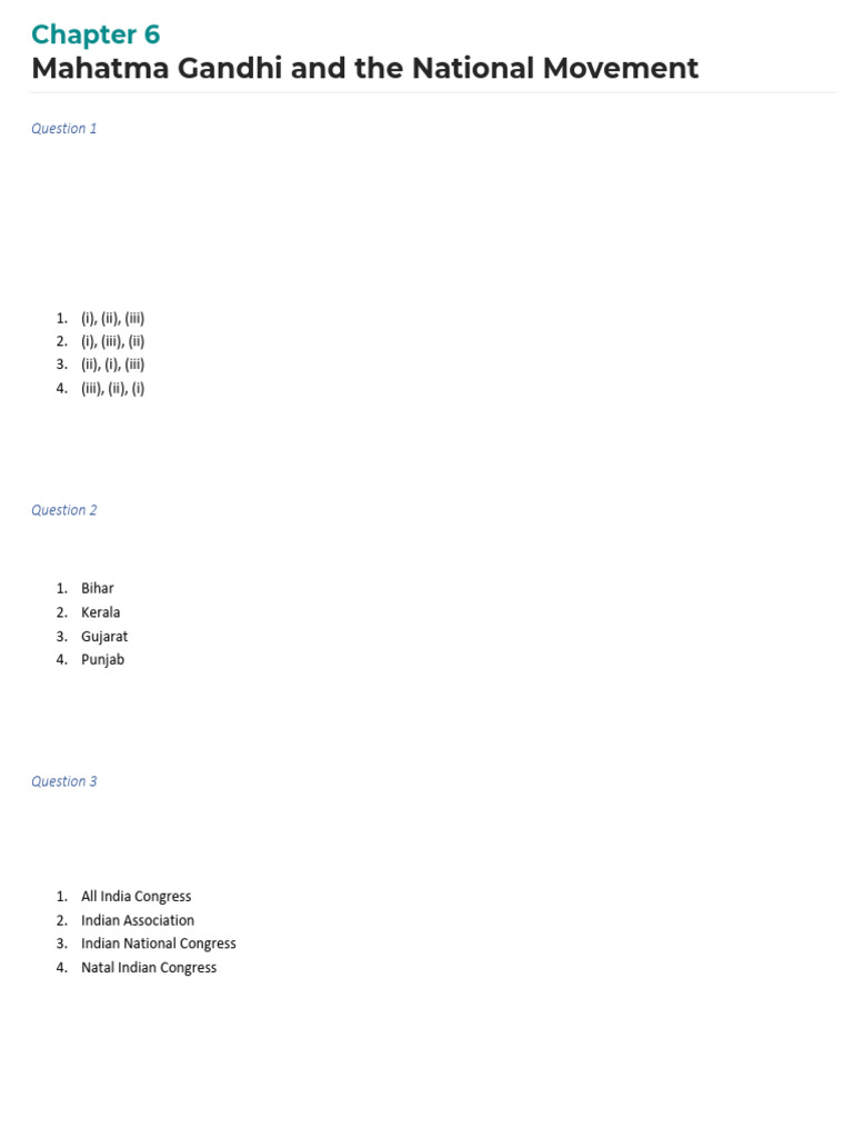 Mahatama Gandhi and The Indian National Movement | PDF | Mahatma Gandhi ...