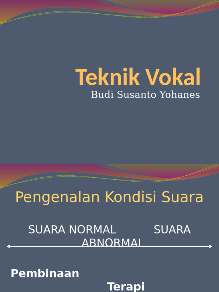 Teknik Vokal | PDF