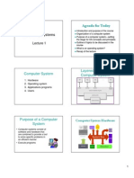 Operating Systems: Computer System Layered View of A Computer System