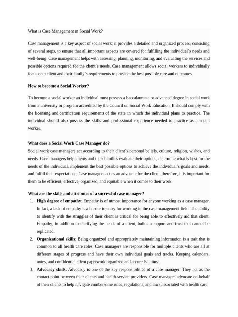 Case Mangemnet | PDF
