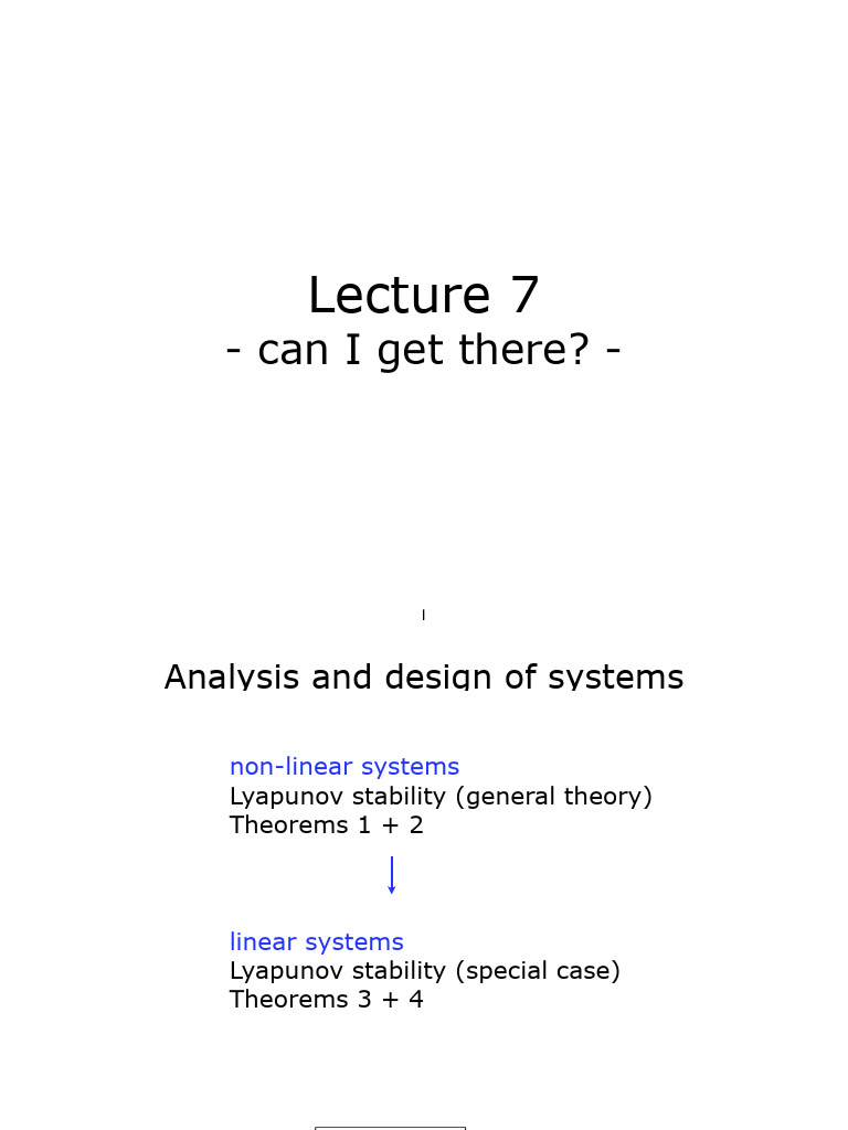 Feedback Systems Lec7 Reachability | PDF