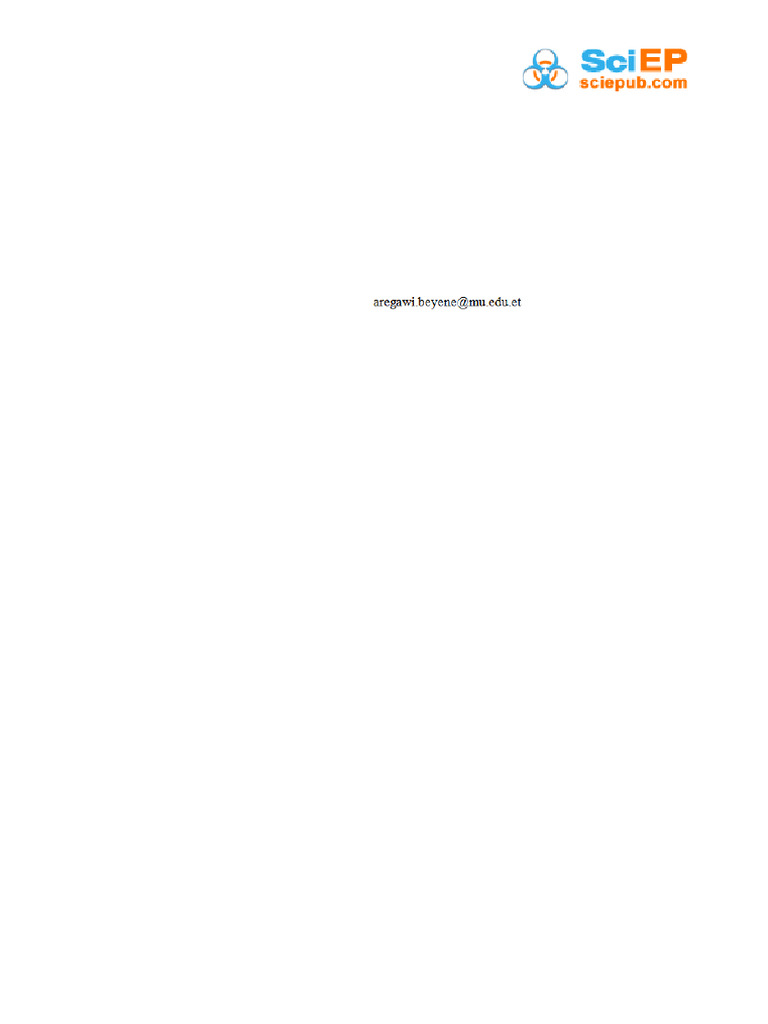 Household Food Security Status and Its Determinant Case of Atsbi ...