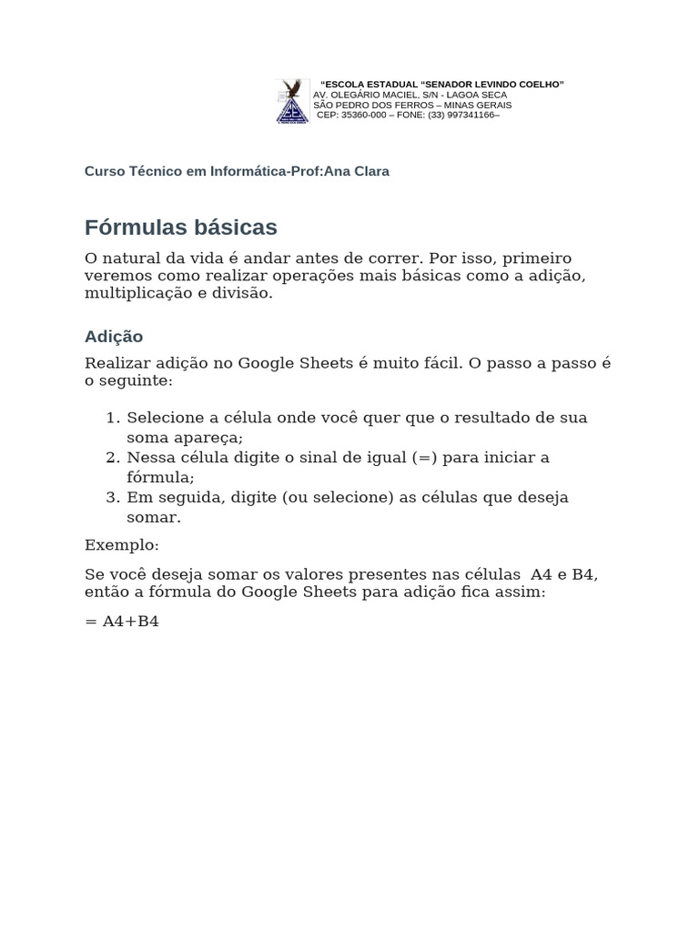 Fórmulas Básicas EMTI | PDF