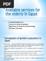 Resources in Egypt For Geriatrics Care