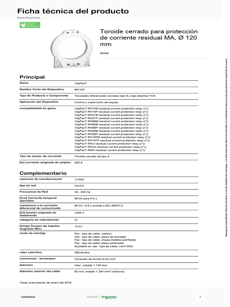 Schneider Electric - VigiPacT - 50440 | PDF