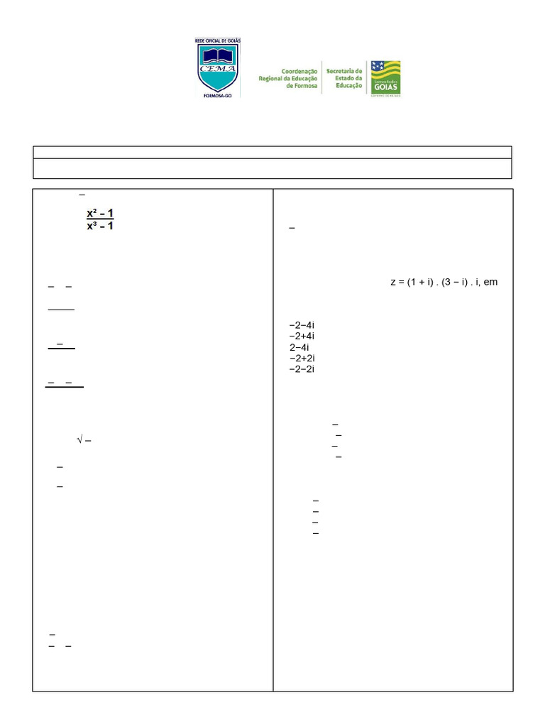 Matemática 3º Ano Pdf