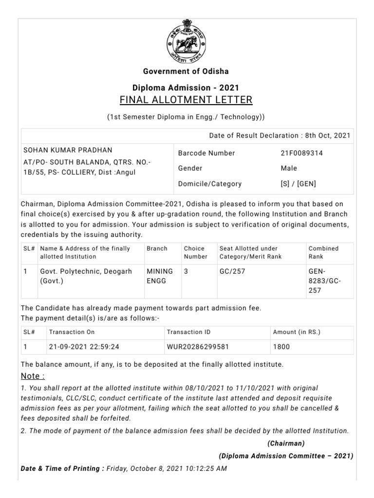 Sams student dashboard pdf