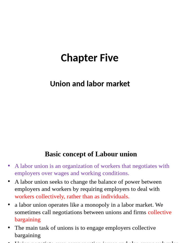 Labour Chapter 5 | PDF