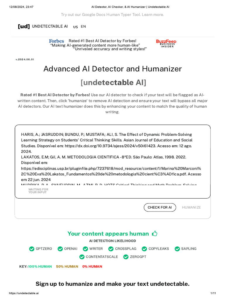 AI Detector | PDF