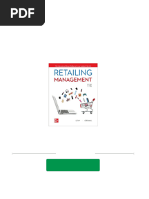 (PDF Download) Retailing Management, 11e ISE 11th/ISE Edition Michael Levy Fulll Chapter