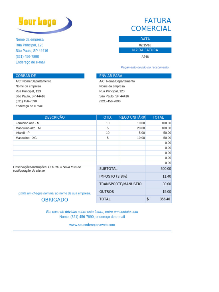IC Business Invoice Template 8563 PT | PDF