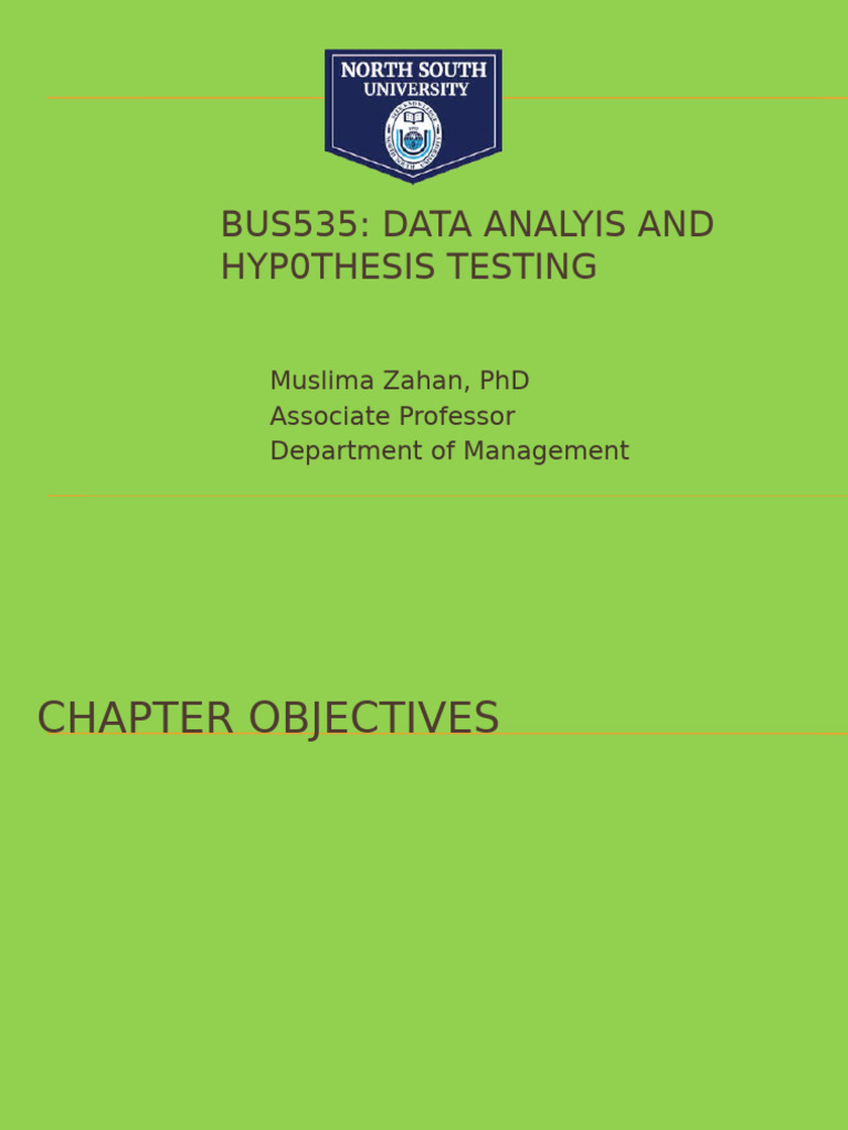 Lecture+9 Data+Analysis+and+Hypothesis+Testing | PDF