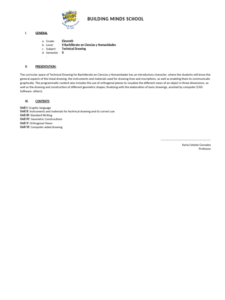 11 programa ii semestre dibujo t cnico pdf