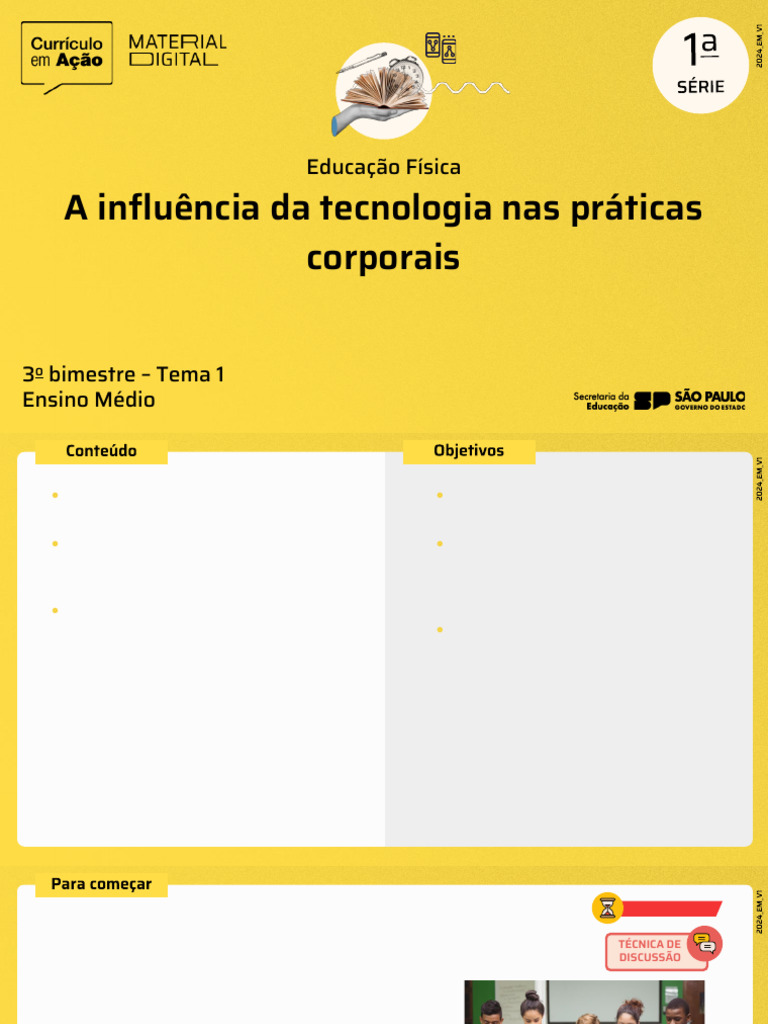 A Influência Da Tecnologia Nas Práticas Corporais: Educação Física | PDF