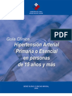 Guía Clínica Hipertensión Arterial Primaria o Esencial en Personas de 15 Años y Más